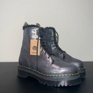 Dr. Martens Jadon FL iridescent boots with fur lining